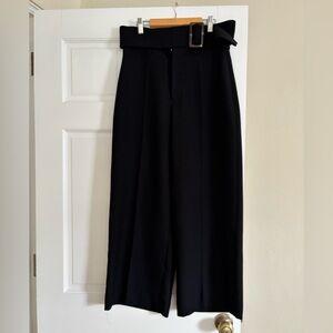 & Other Stories Elegant Black Wide Leg Trousers